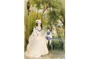 Jeune femme dans un paysage