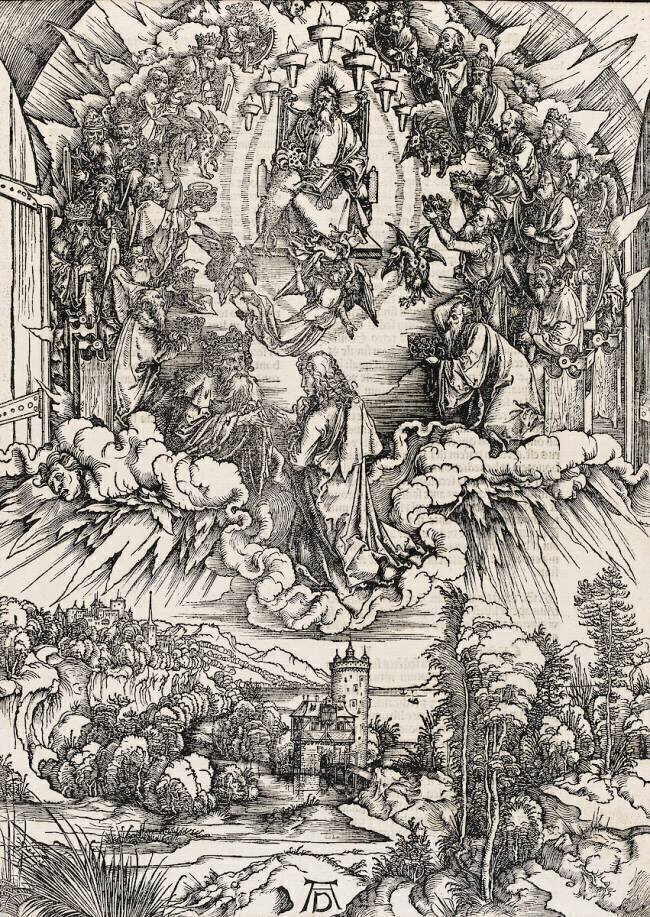 Apocalypse selon Saint Jean - Saint Jean appelé aux Cieux Albrecht Dürer