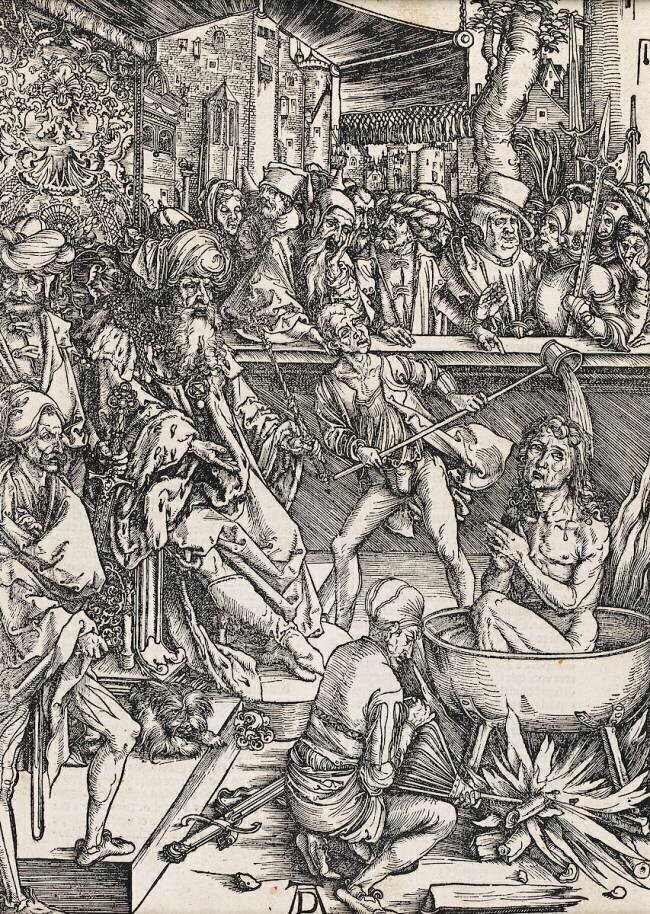 Apocalypse selon Saint Jean - Le Martyre de Saint Jean Albrecht Dürer