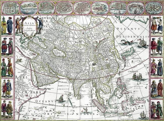 Asia noviter delineata Willem Blaeu