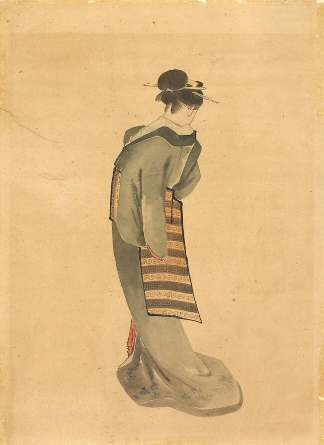 Beauté debout Hokusai