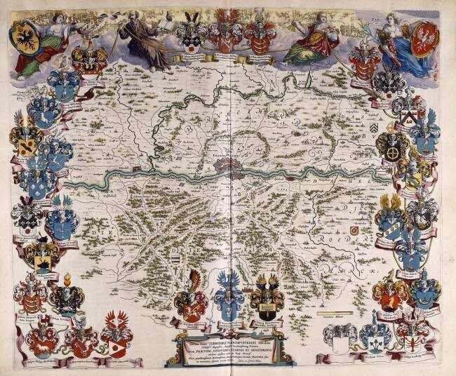 Carte de l'Allemagne Joan Blaeu