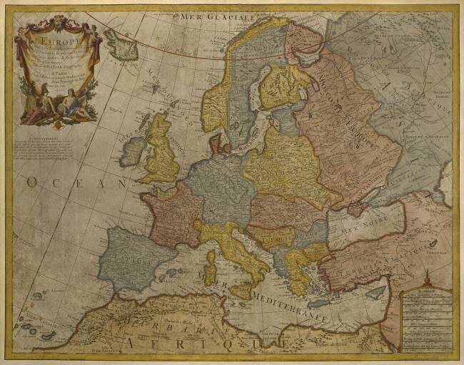 Carte de l'Europe Guillaume Delisle