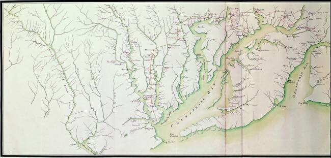 Carte générale des camps et de la marche de l'armée en Amérique sur ordre de Rochambeau F. Dubourg