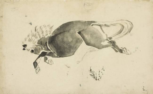 Cheval de course Hokusai