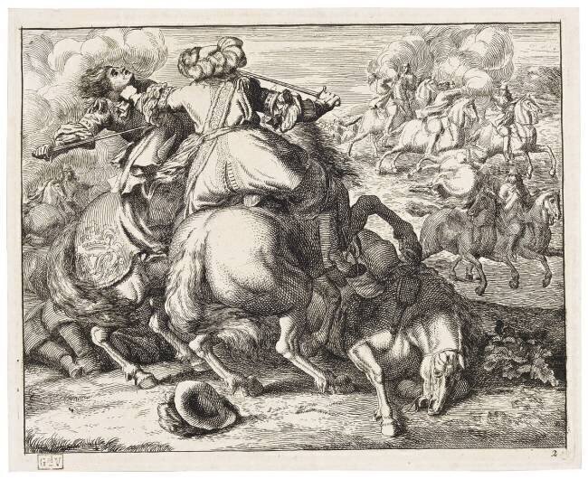 Combat de cavaliers Adam Frans van der Meulen
