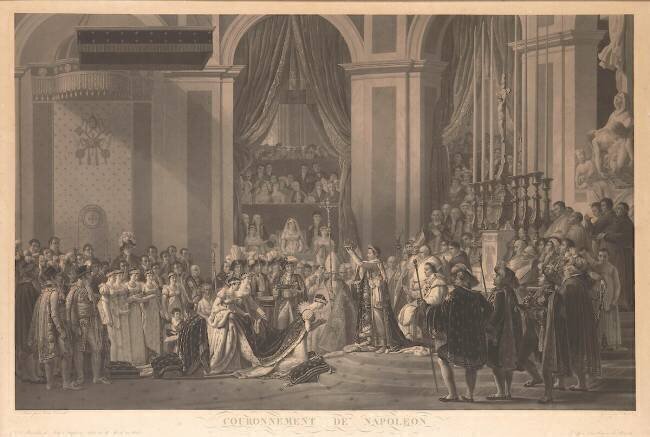Couronnement de Napoléon Jean-Pierre-Marie Jazet