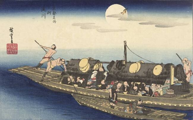 De Yodo rivier Hiroshige