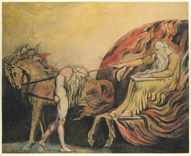 Dieu jugeant Adam William Blake