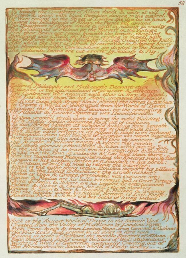En beauté les filles d'Albion William Blake