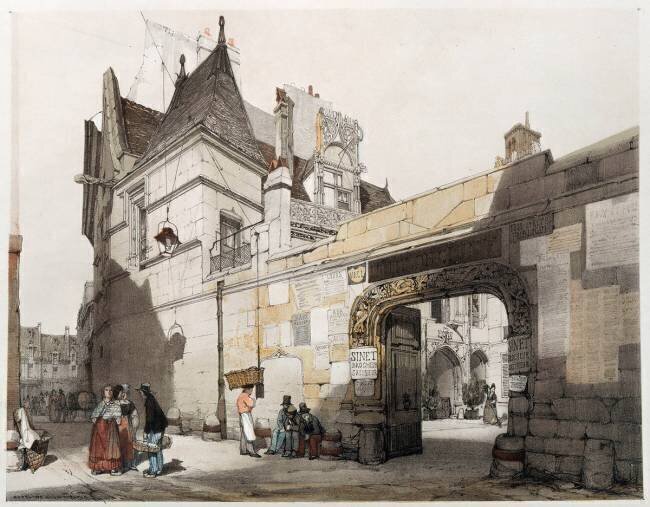 Entrée de l'hôtel des abbés de Cluny Thomas Shotter Boys