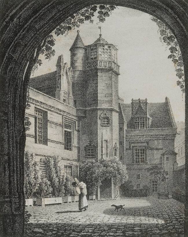 Gravure de l'hôtel de Cluny Jules van Marcke