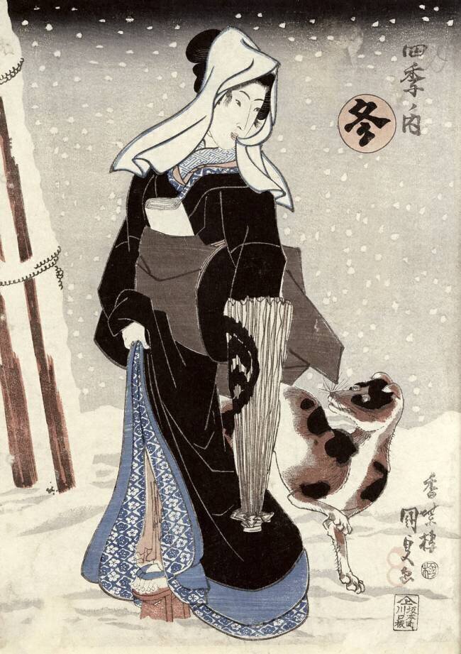 Hiver Utagawa Kunisada