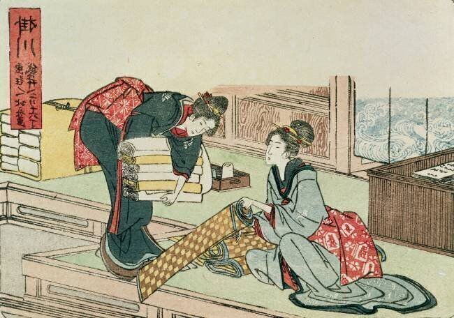 Kakegawa de la série "Cinquante-trois stations de l'autoroute du Tokaido" Hokusai