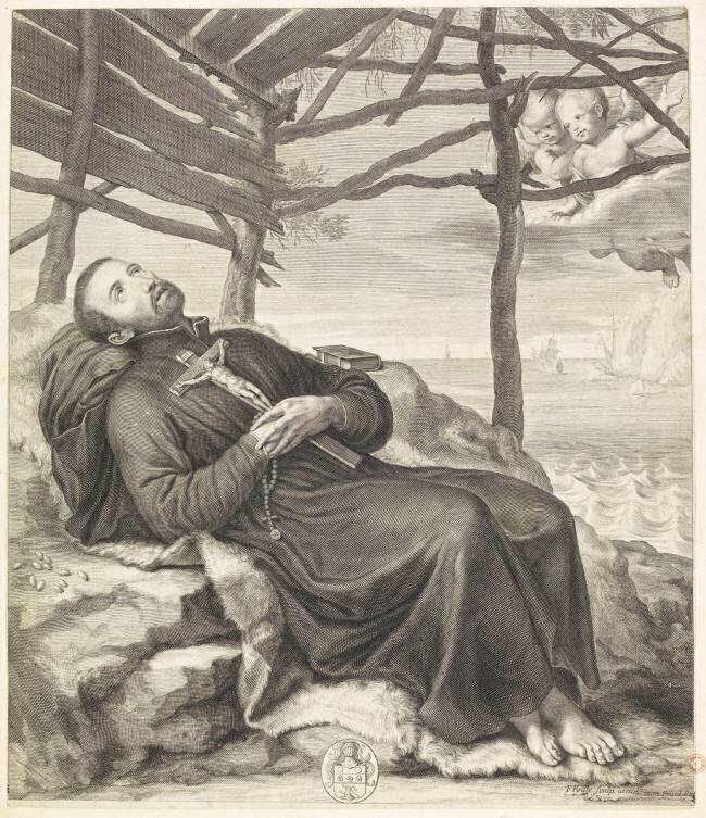 La mort de saint François Xavier Famille des Poilly
