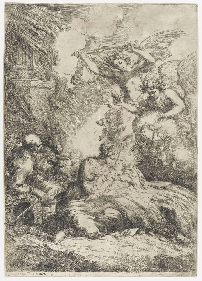 La nativité, 1er état Bartolomeo Biscaino