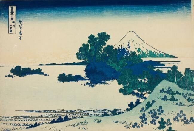 La plage de Shichirigahama dans la province de Sagami Hokusai