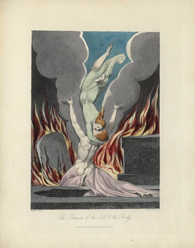 La réunion de l'âme et du corps William Blake