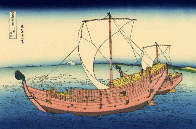 La route maritime de Kazusa Hokusai