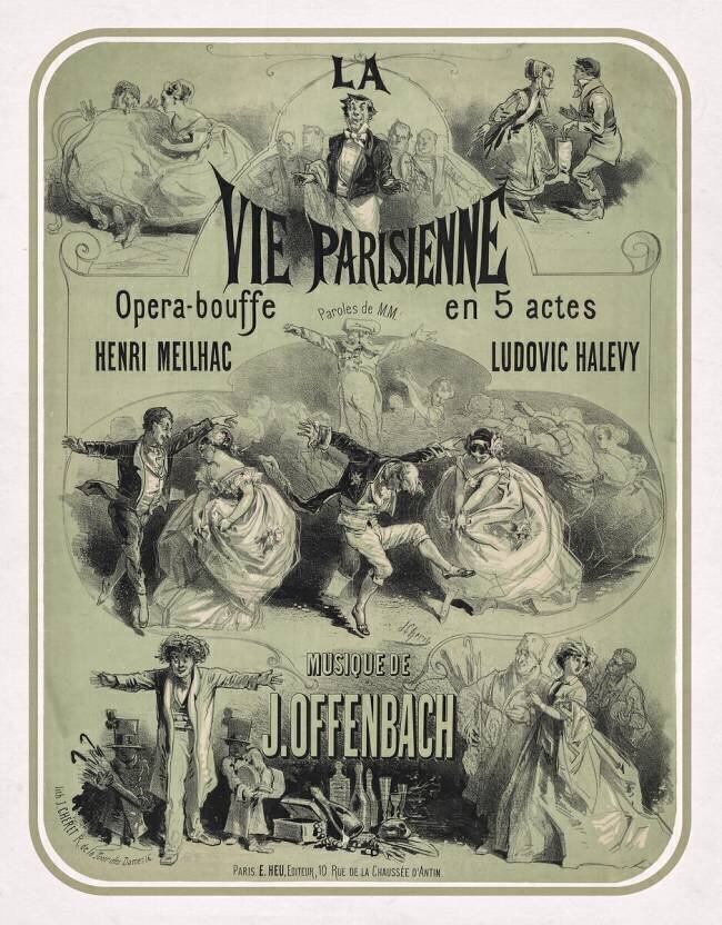 La Vie parisienne, opéra-bouffe Jules Chéret