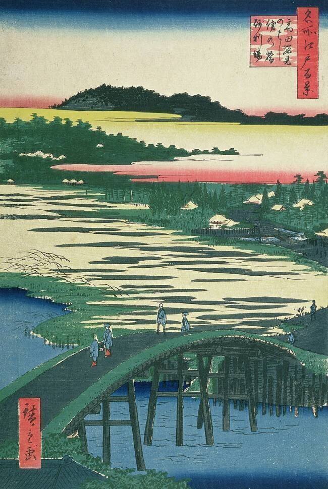 Le pont de Sugatami Hiroshige