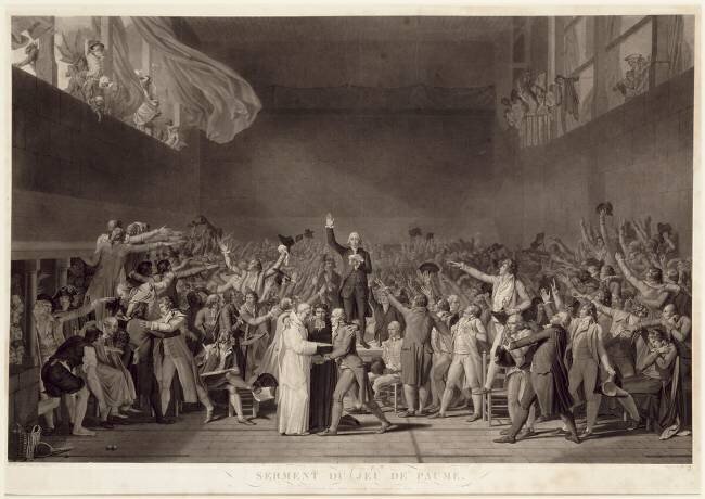 Le Serment du Jeu de Paume à Versailles le 20 juin 1789 Jean-Pierre-Marie Jazet