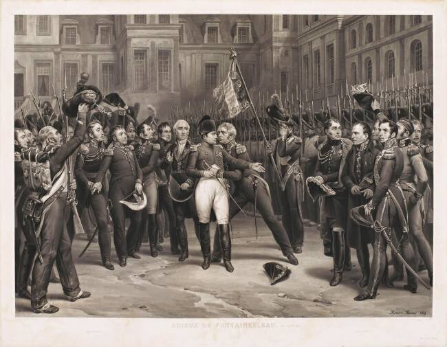 Les adieux de Fontainebleau Jean-Pierre-Marie Jazet
