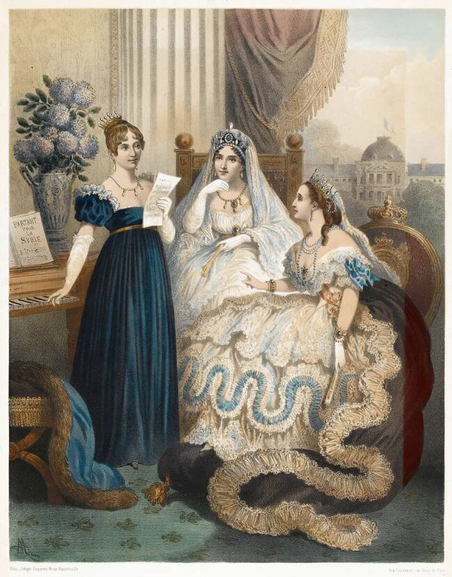 Les anges de la France :Les anges de la France. La reine Hortense, l'impératrice Joséphine et l'impératrice Eugénie Victor-Jean Adam