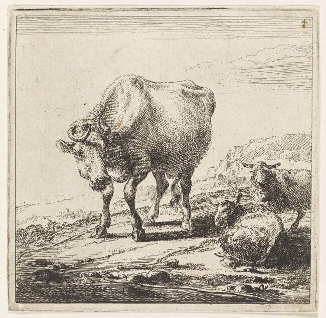 Les vaches à la laitière Nicolaes Berchem