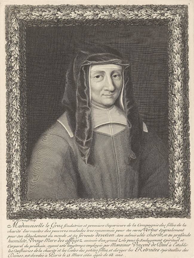 Louise de Marillac (1592-1660), veuve Legras, Fondatrice de la Compagnie des Filles de la Charité Gaspard Duchange