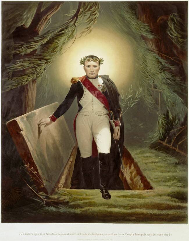 Napoléon sortant de son tombeau Horace Vernet (d'après)