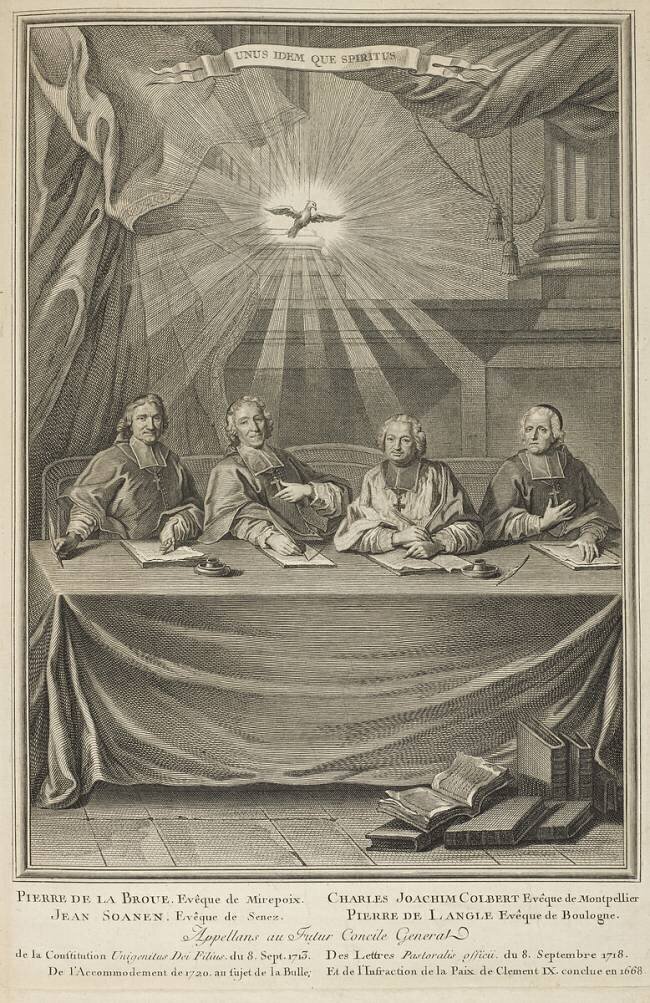 Pierre de La Broue, Jean Soanen, Charles Joachim Colbert, Pierre de Langle Etienne Ficquet