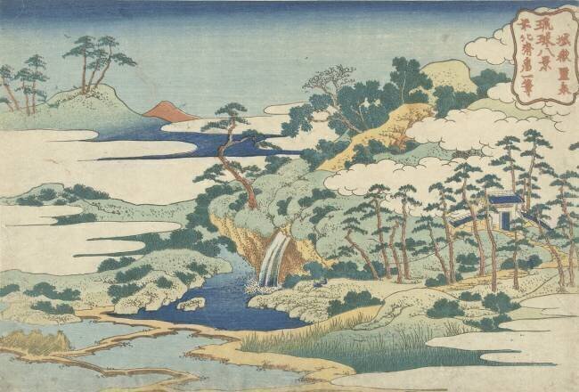 Piscine sacrée à Jo gaku Hokusai