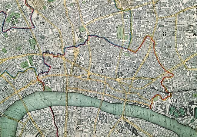 Plan de Londres Charles Knight