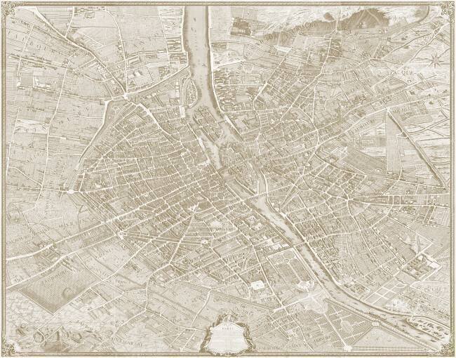 Plan de Paris, dit Plan de Turgot Louis Bretez