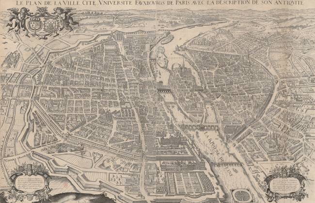 Plan de Paris en 1615 Matthäus Merian