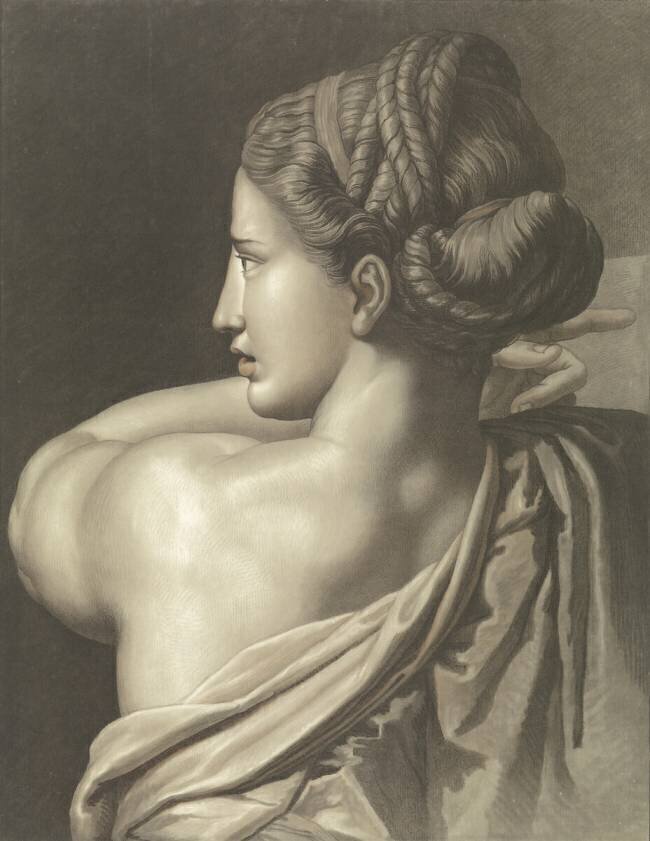Portrait de Femme Antique Gilles Demarteau