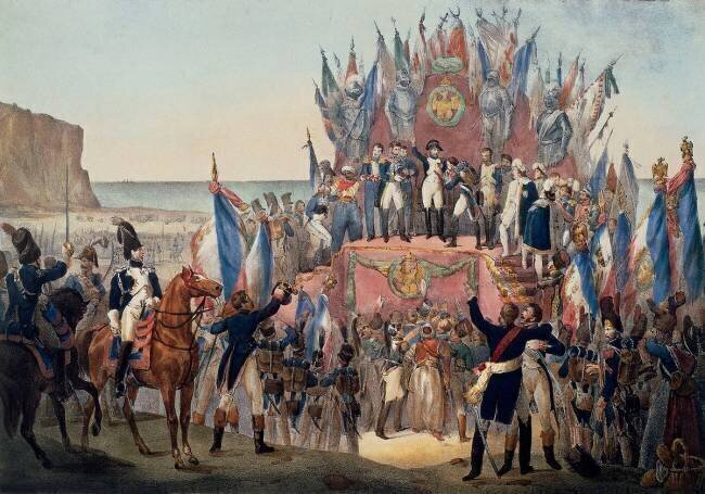 Première distribution de la Légion d'honneur au camp de Boulogne, le 16 août 1804 Charles Etienne Motte