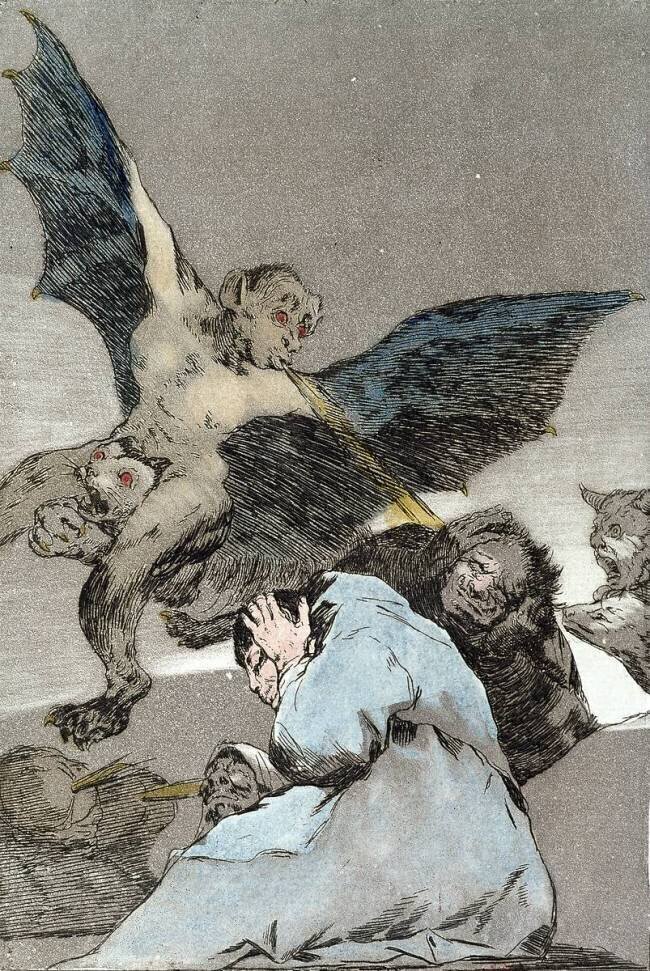 Soplones (bourrasques) Francisco de Goya