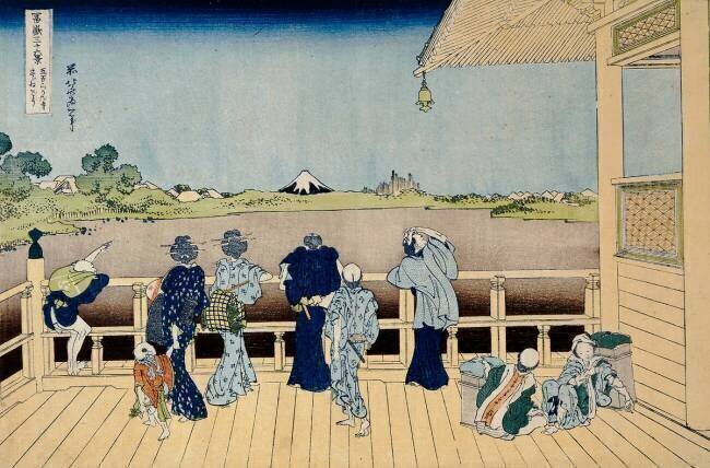 Terrasse Sazai, le Temple de cinq cent Rakan Hokusai