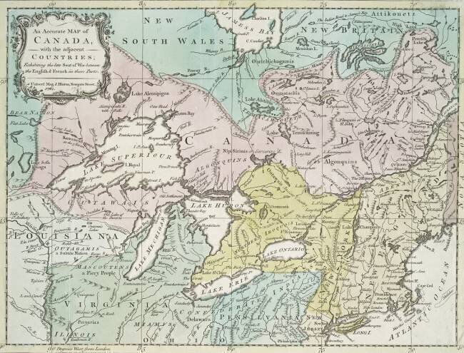 Une carte précise du Canada Richard William Seale