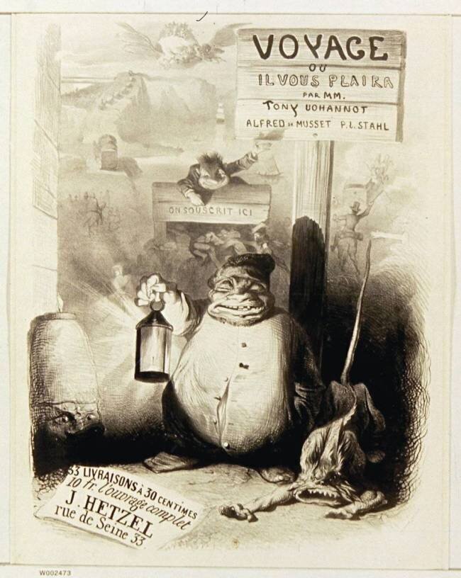 Voyage où il vous plaira par MM. Johannot, Alfred de Mussetl Tony Johannot