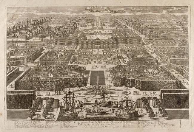 Vue générale de la ville et du château de Versailles Antoine Aveline