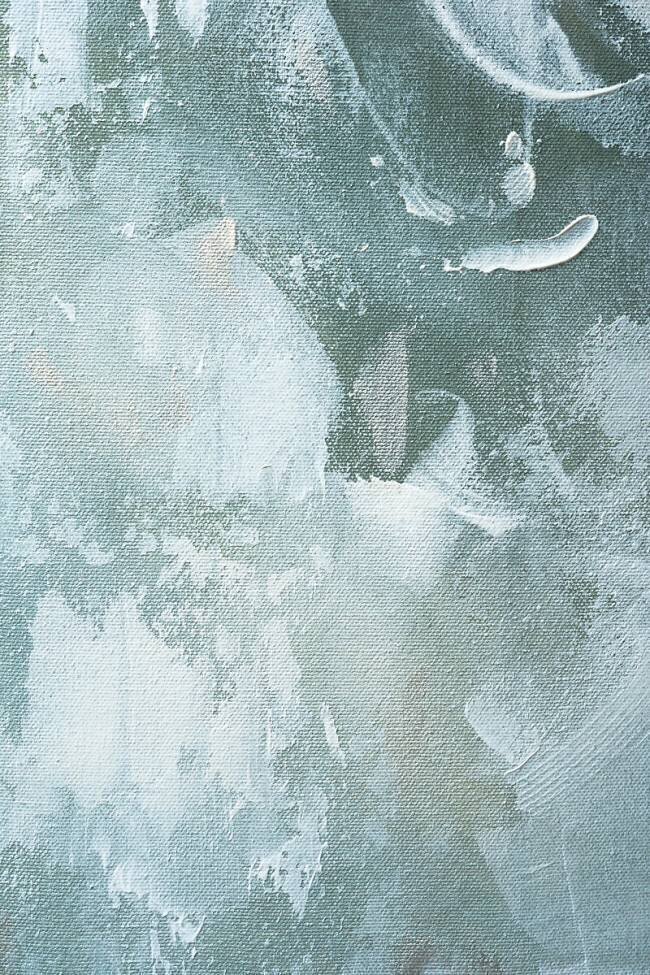 Acrylique vert et blanc n° 3 Anastasia Sawall