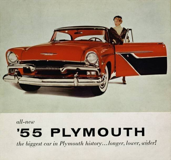 Affiche publicitaire de la voiture '55 Plymouth en 1955 anonyme