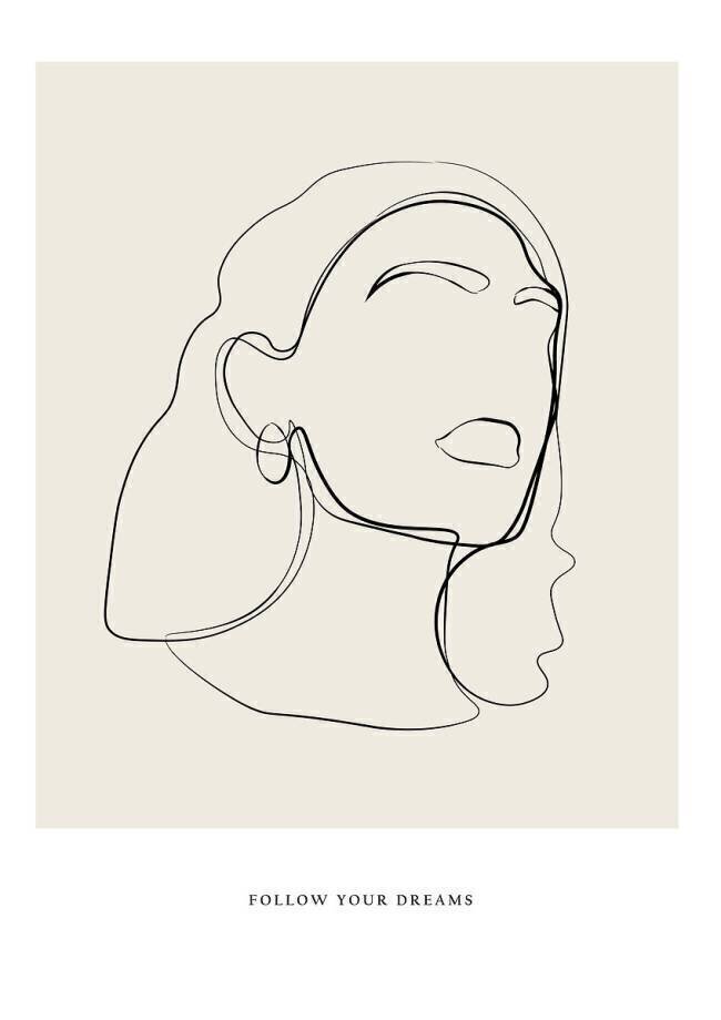 Art linéaire minimaliste Anastasiya