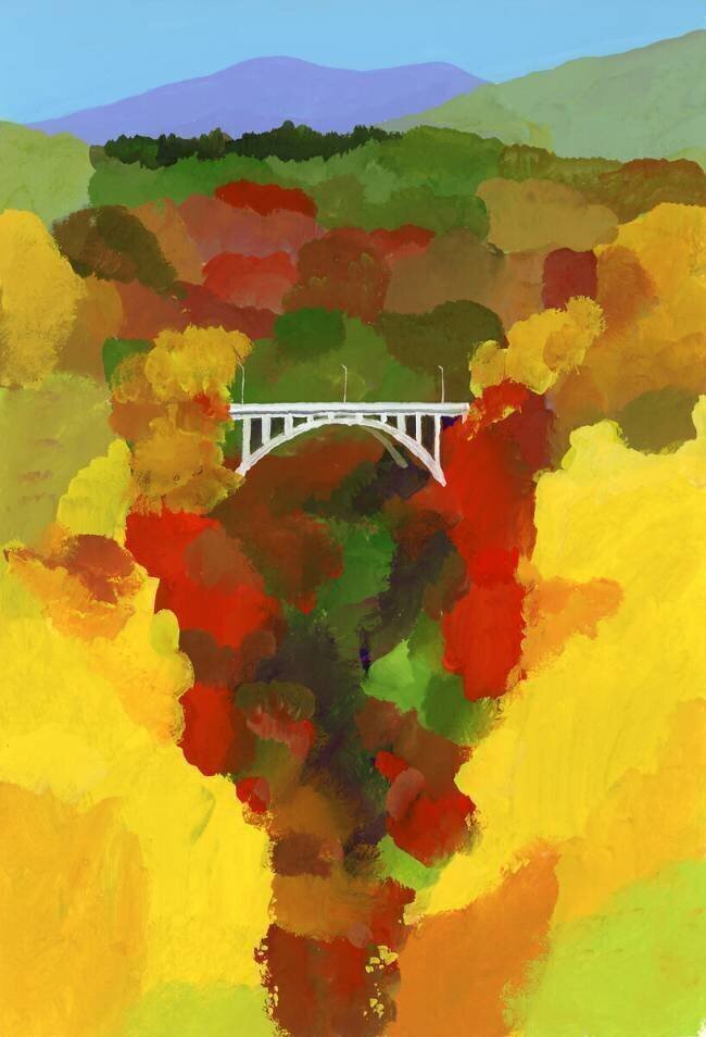 Autumn leaves valley Hiroyuki Izutsu