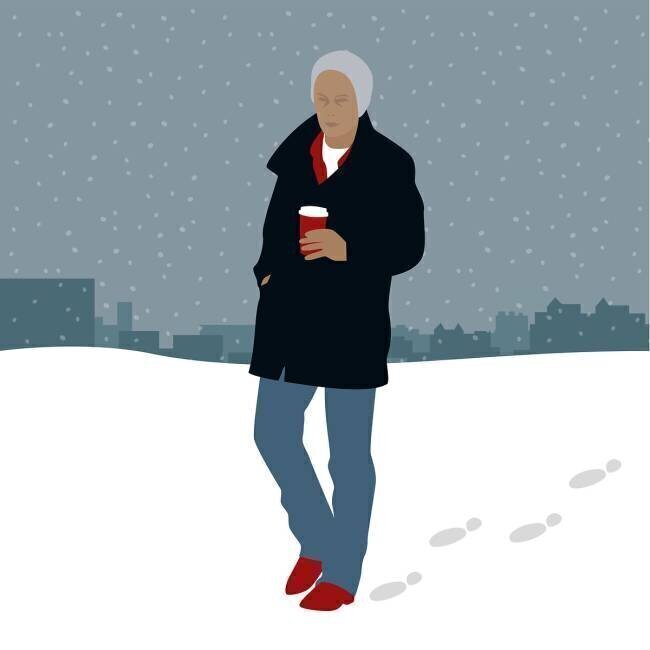 Café dans la neige Claire Huntley