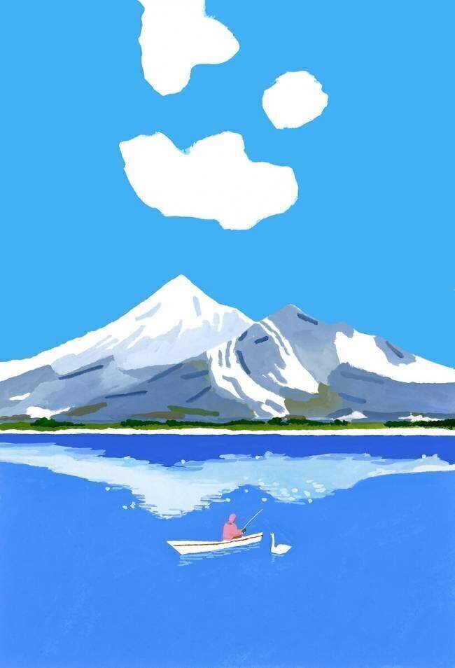 Fishing on the winter lake Hiroyuki Izutsu