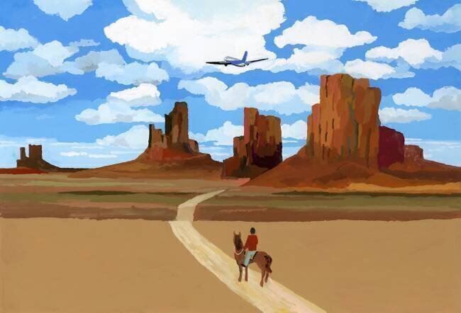 Landscape like the movie "Oh My Darling Clementine" Hiroyuki Izutsu